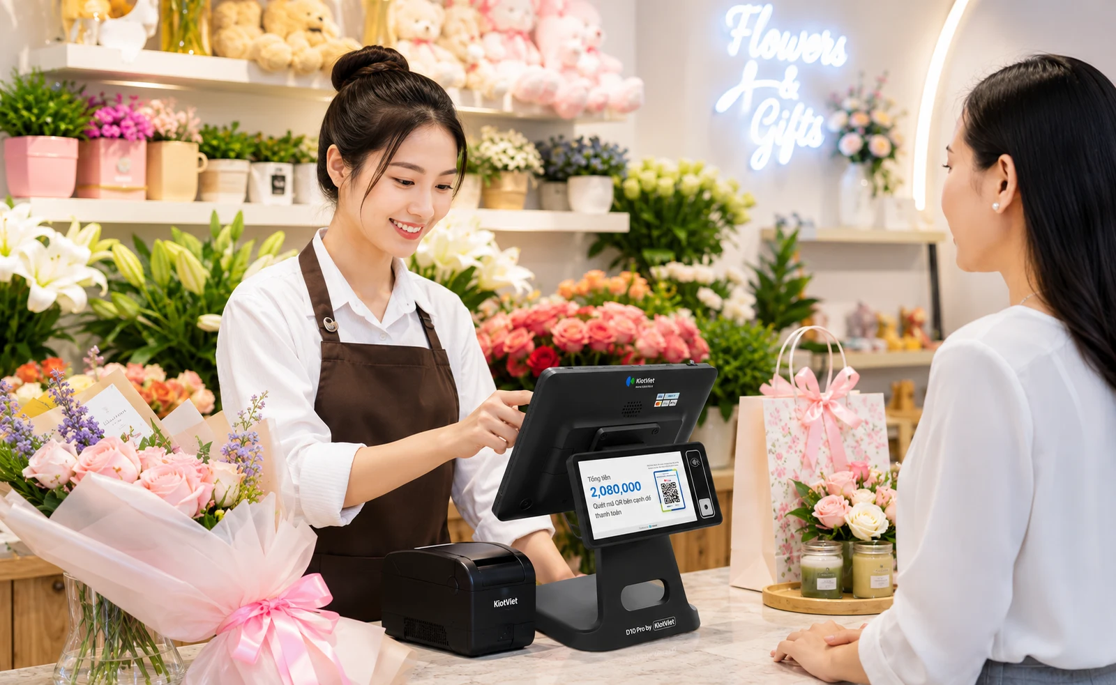 Phần mềm quản lý cửa hàng Hoa & Quà tặng KiotViet