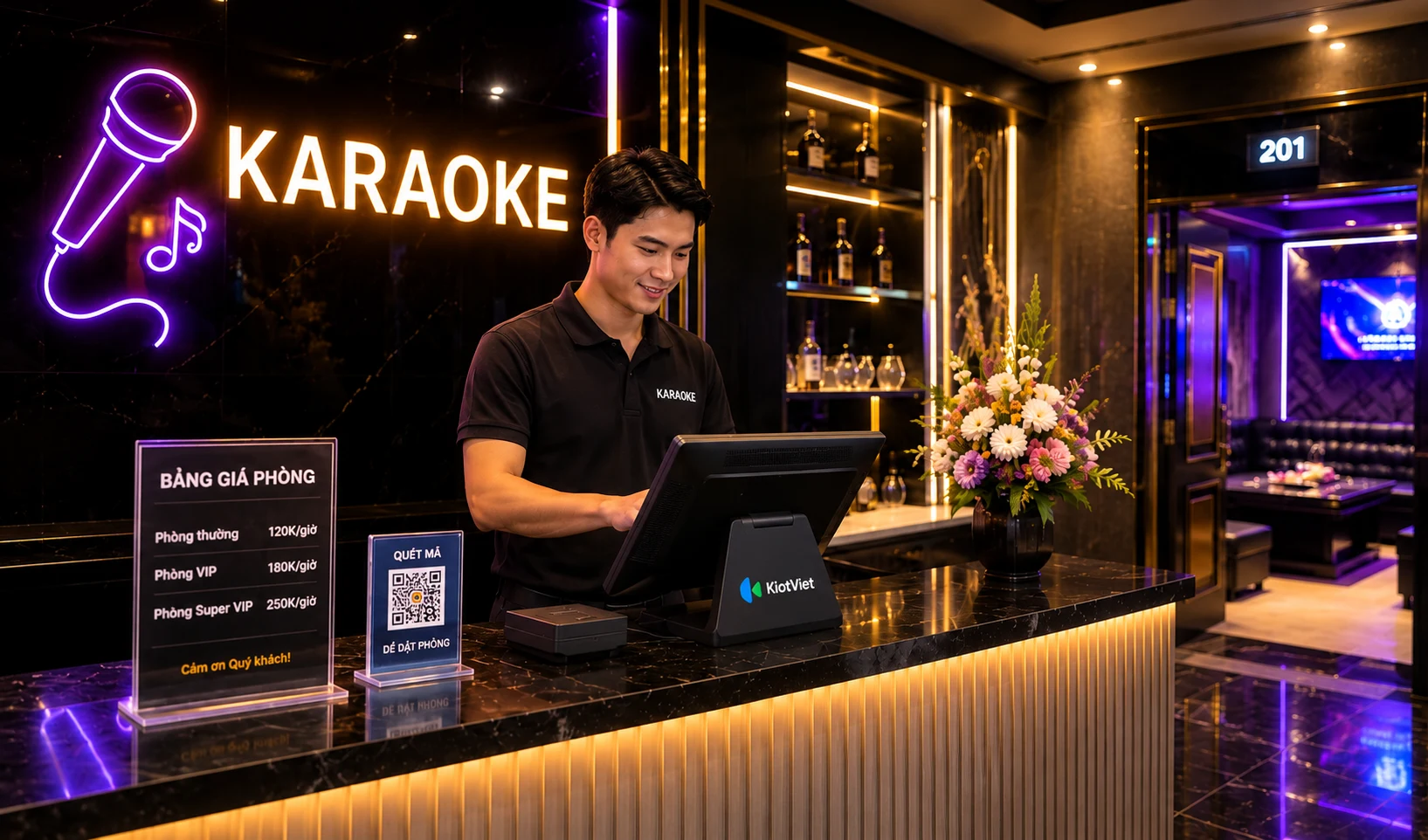 Phần mềm quản lý quán karaoke và bida KiotViet