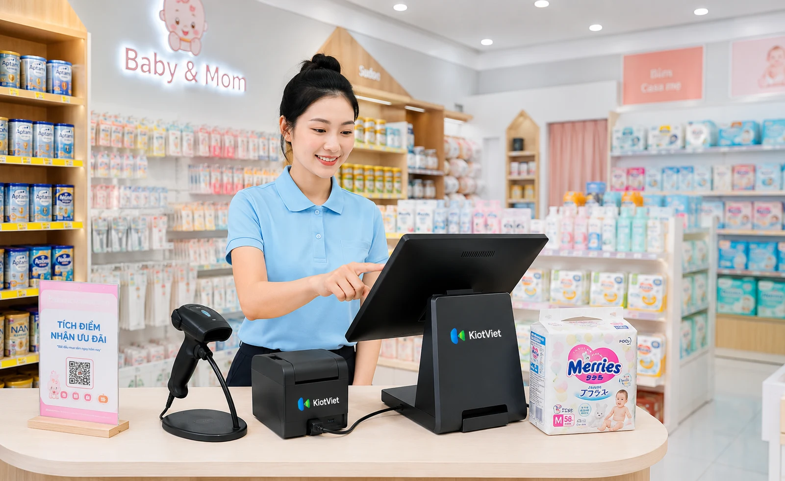 Phần mềm quản lý cửa hàng Mẹ & Bé KiotViet