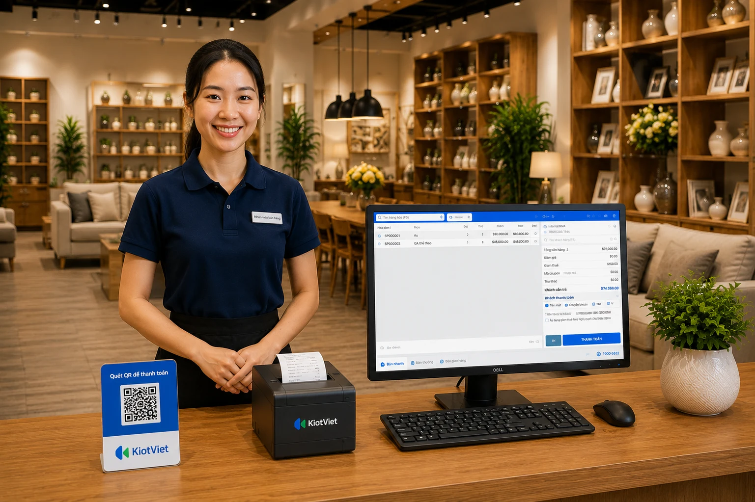 Phần mềm quản lý cửa hàng Nội thất & gia dụng KiotViet