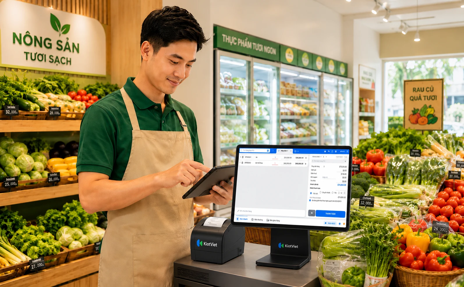 Phần mềm quản lý cửa hàng Nông sản & Thực phẩm KiotViet