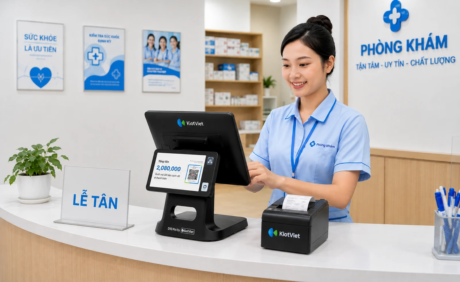 Phòng khám dùng KiotViet quản lý lịch khám và hồ sơ bệnh nhân