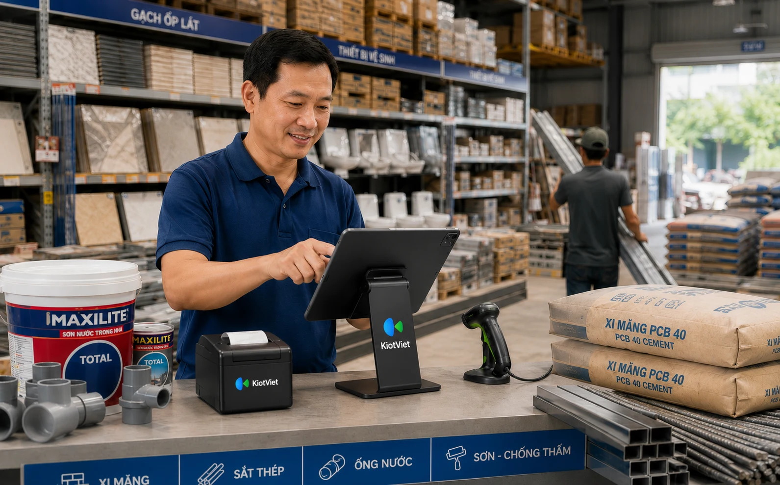 Phần mềm quản lý cửa hàng Vật liệu xây dựng KiotViet