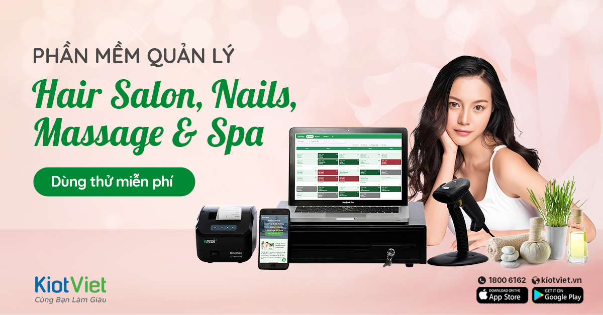 Phần Mềm Quản Lý Hair Salon, Nails, Massage & Spa